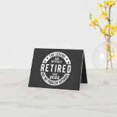 funny retirement, retired, retired firefighter, re カード (黄色い花)