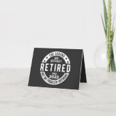 funny retirement, retired, retired firefighter, re カード (正面)
