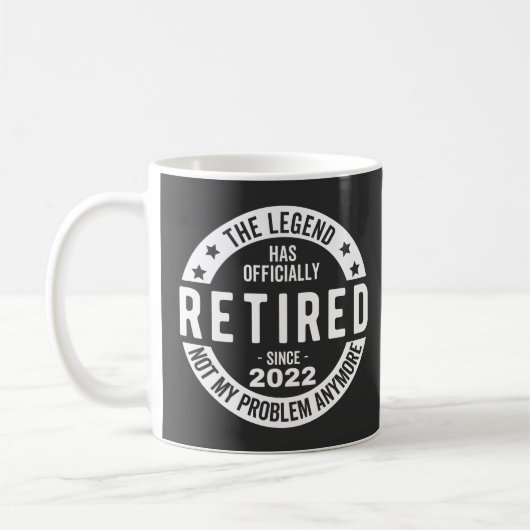 funny retirement, retired, retired firefighter, re コーヒーマグカップ (左)