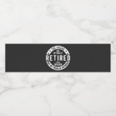 funny retirement, retired, retired firefighter, re ペットボトルラベル (シングルラベル)