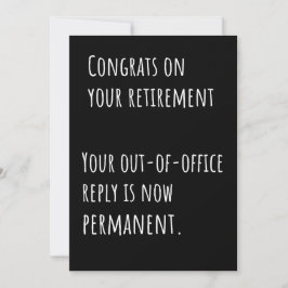 Funny Retirement Sarcastic Congratulations Card サンキューカード