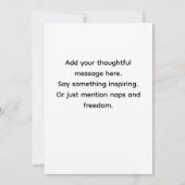 Funny Retirement Sarcastic Congratulations Card サンキューカード (裏面)