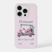 Funny Retirement This Is How I Roll Golf Cart Gift iPhoneケース (裏面)