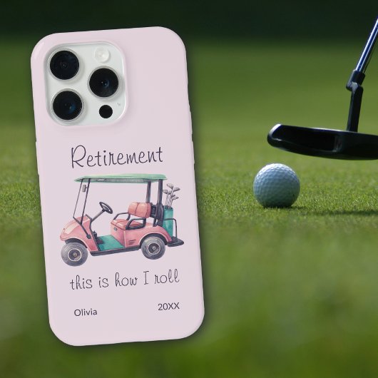 Funny Retirement This Is How I Roll Golf Cart Gift iPhoneケース