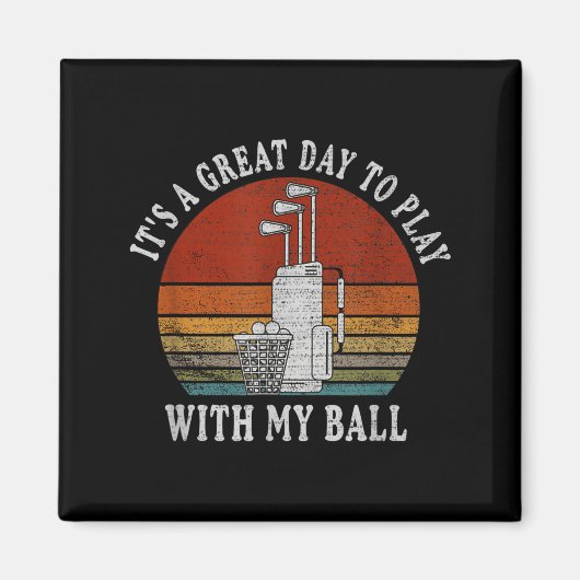 Funny Retre Golf Tee For Men Golf,funny Srt Father マグネット (正面)