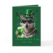 Funny Retro 90s St. Patricks Card – For Him