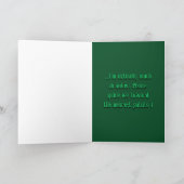 Funny Retro 90s St. Patricks Card – For Him カード (内部)