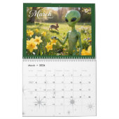 Funny Retro Alien Calendar – Aliens Among Us カレンダー (3月 2026)
