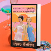 Funny Retro Birthday Card Best Friend-Sassy-Fault カード
