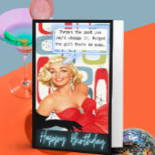 Funny Retro Birthday Card Best Friend-Sassy-Gift カード