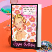 Funny Retro Birthday Card Best Friend-Sassy-NextYr カード
