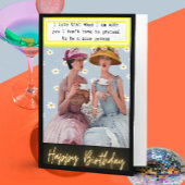 Funny Retro Birthday Card Best Friend-Sassy-Nice カード