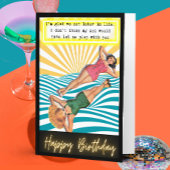 Funny Retro Birthday Card Best Friend-Sassy-Play カード