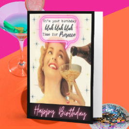 Funny Retro Birthday Card Best Friend-Sassy-Prosec カード