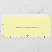 Funny Retro Butter Stick Personalized Birthday  招待状 (裏面)