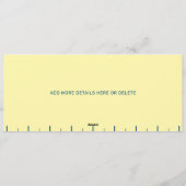 Funny Retro Butter Stick Personalized Birthday  招待状 (裏面)