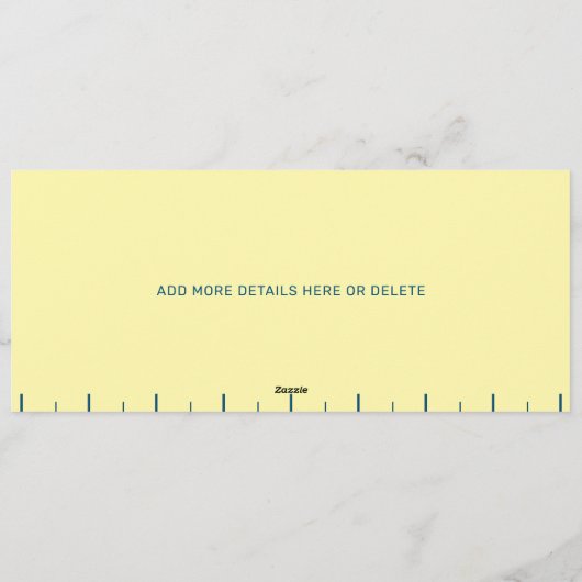 Funny Retro Butter Stick Personalized Birthday 招待状 (裏面)