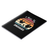 Funny Retro Chicken Gifts I Raise Tiny Dinosaurs ノートブック (左側)