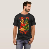 Funny Retro Christmas Oops I Got Another Tree  Tシャツ (正面フル)
