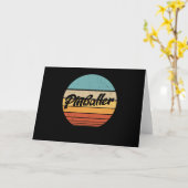 Funny Retro Classic Pinball Gift カード (黄色い花)