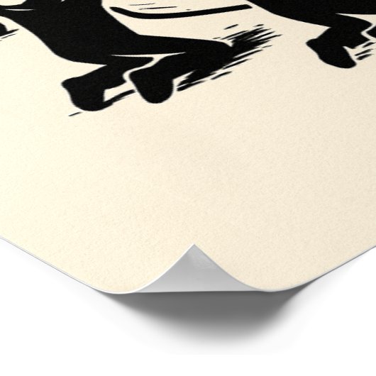 Funny Retro Coffee – Worship Coffee ポスター (角)