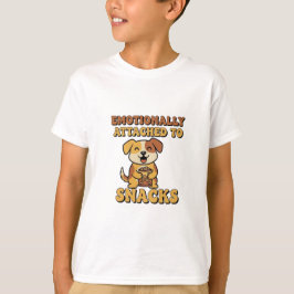 Funny Retro Dog Snack Kids T-Shirt Tシャツ
