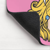 Funny Retro Feminist Pop Art Anti Patriarchy Pink マウスパッド (コーナー)