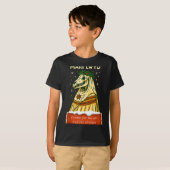Funny Retro Folklore Skeleton Horse Mari Lwyd Yule Tシャツ (正面フル)