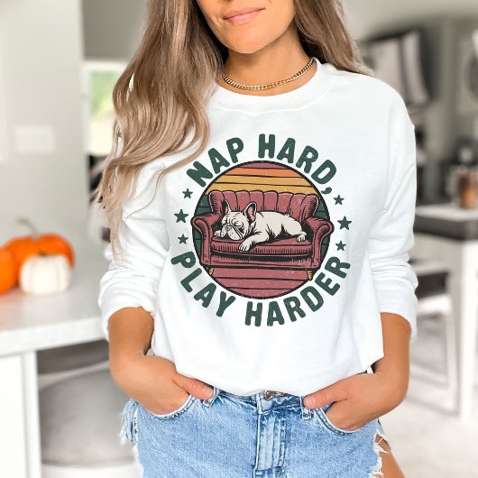 Funny Retro French Bulldog Owner スウェットシャツ