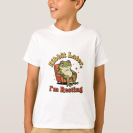 Funny Retro Frog Kids Graphic T-Shirt Tシャツ