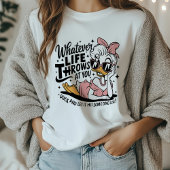 Funny Retro Girly Sassy Duck Life Quote Tシャツ