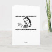 FUNNY RETRO HOUSEWIF SPANK ME TACO GREETING CARD カード (裏面)