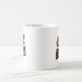 Funny Retro I Used To Work With Legend コーヒーマグカップ (中央)