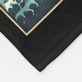 Funny Retro Japanese Goose Teacher 6 7 Meme Valent フリースブランケット (角)