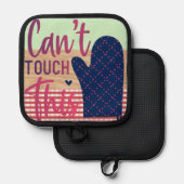 Funny Retro Kitchen Oven Mitt | 鍋敷き (正面/裏面)