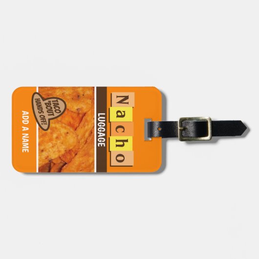 Funny Retro Nacho ラゲッジタグ (正面横)