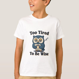 Funny Retro Owl Kids Graphic T-Shirt Tシャツ