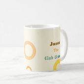 Funny Retro Pickleball Raccoon Gift コーヒーマグカップ (正面右)