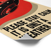 Funny Retro Propaganda UFO ポスター (角)