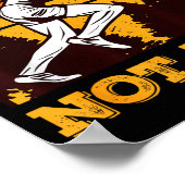 Funny Retro Runner Running Quote Gift - Make Pace  ポスター (角)