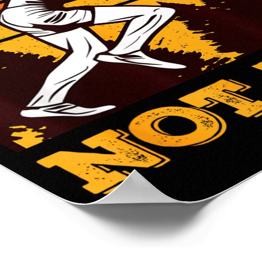 Funny Retro Runner Running Quote Gift - Make Pace ポスター (角)