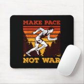 Funny Retro Runner Running Quote Gift - Make Pace  マウスパッド (マウス)
