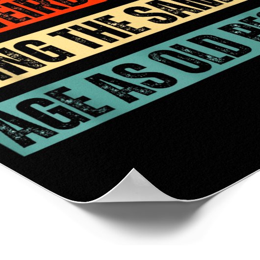 Funny Retro Sarcastic Quotes Design Over 40's Humo ポスター (角)