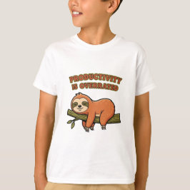 Funny Retro Sloth Kids Graphic T-Shirt Tシャツ