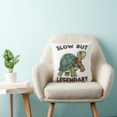 Funny Retro Turtle Square Throw Pillow クッション (椅子)