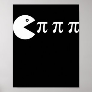 Funny retro video game PI Day Math Teacher  ポスター