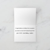 Funny Retro Wedding Card サンキューカード (内部)