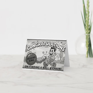 Funny Retro Wedding Card サンキューカード
