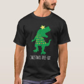 Funny Rex Dinosaur Pun Christmas Tree Rex Tシャツ (正面)