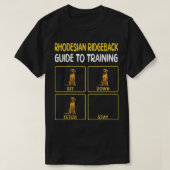 Funny Rhodesian Ridgeback Guide To Training Dog Ob Tシャツ (デザイン正面)